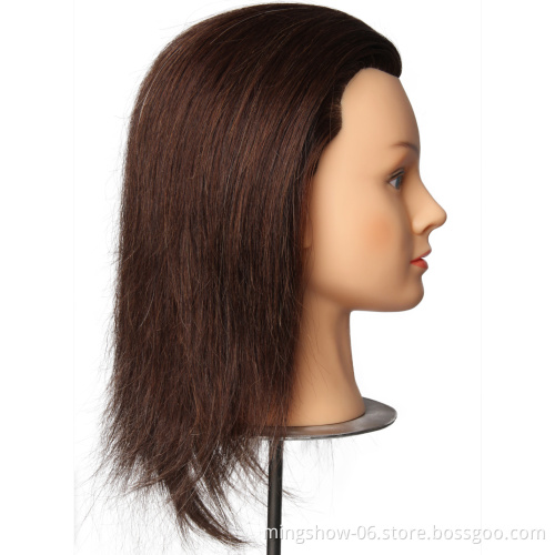 Beautiful wholesale female wig mannequin head with human hair